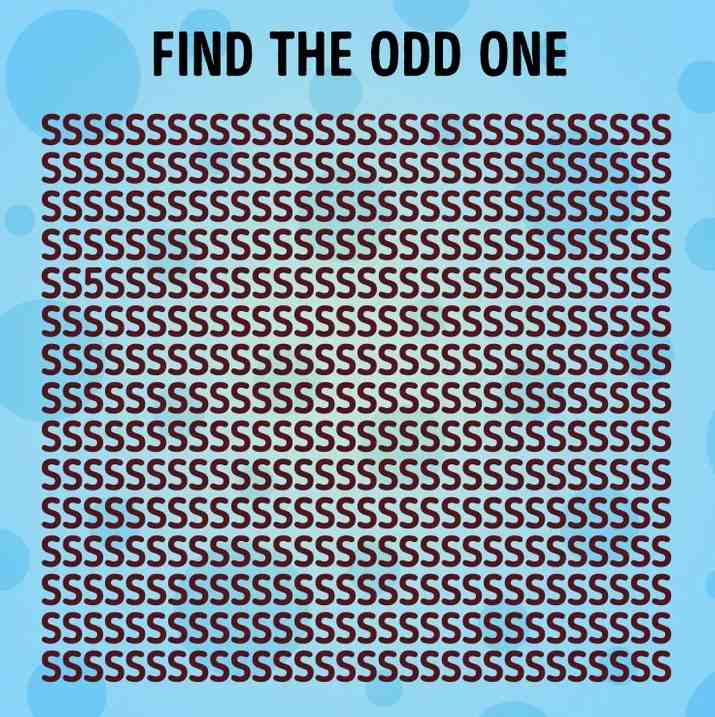 Otroligt pussel för personer med hög IQ: bara ett geni kommer att hitta siffran '5'