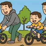 IQ-test: hitta 3 skillnader i en bild av en far